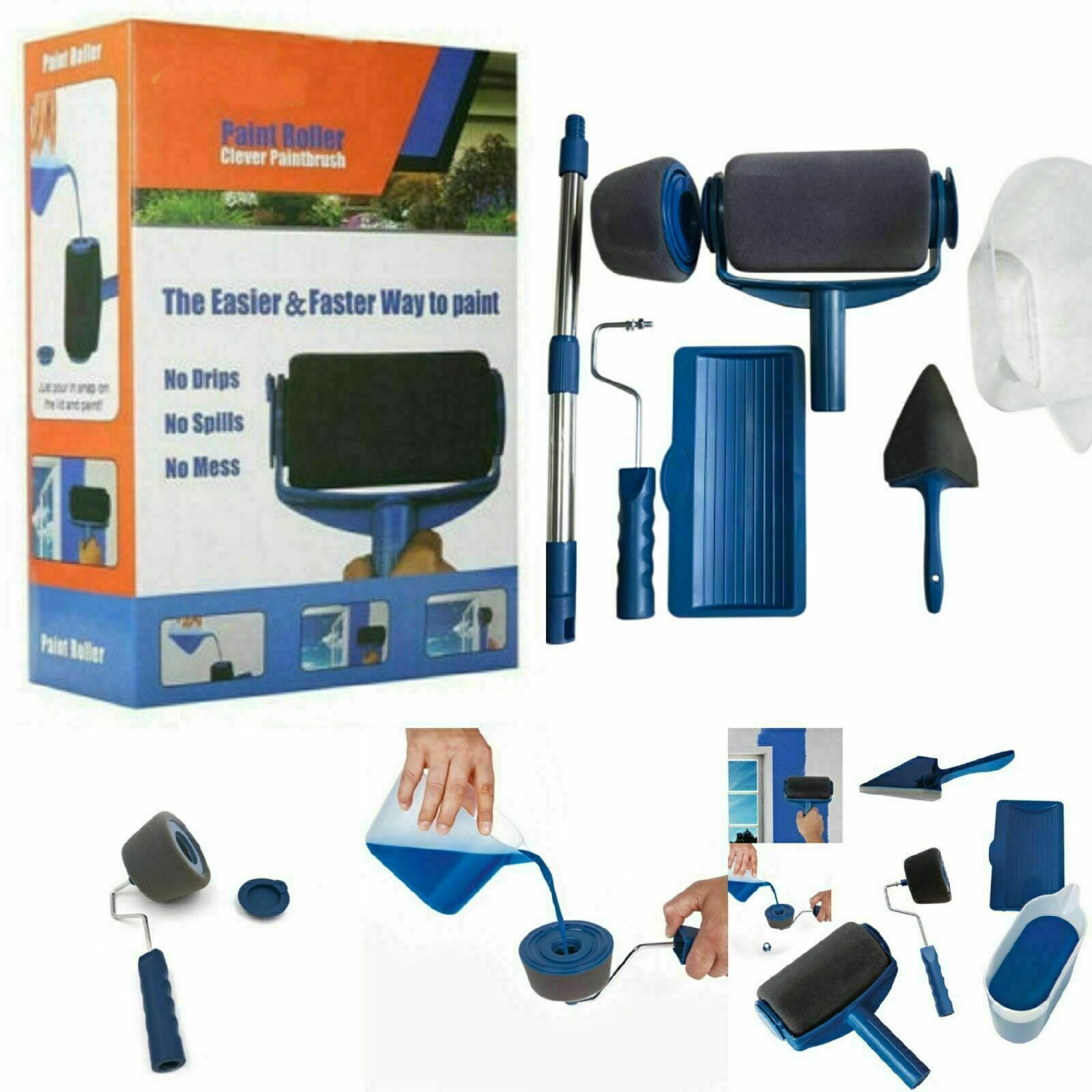 2021 5/Paint Runner Pro Seamless Renovator Handle Paint Roller Paint