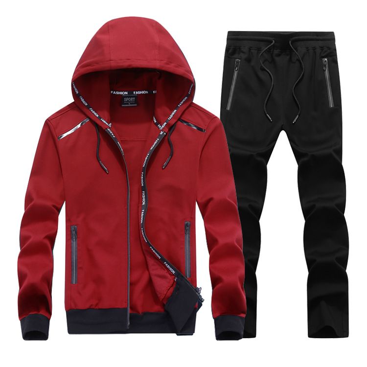 2020 New Mens Running Clothing Sets Fashion Tracksuits Plus Size Hoodie