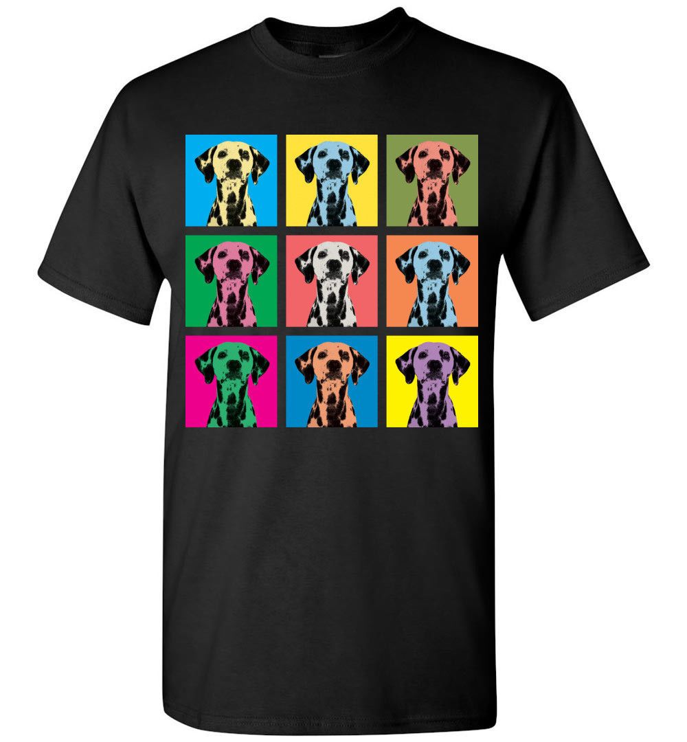 Mujeres Dog Pop Dalmatian Blocks Camiseta Hombres De Compre qCwH80P