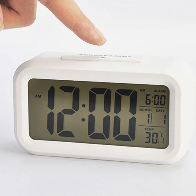 2020 Smart Clock Smart Sensor Night Light Lazy Snooze Alarm Clock Mute