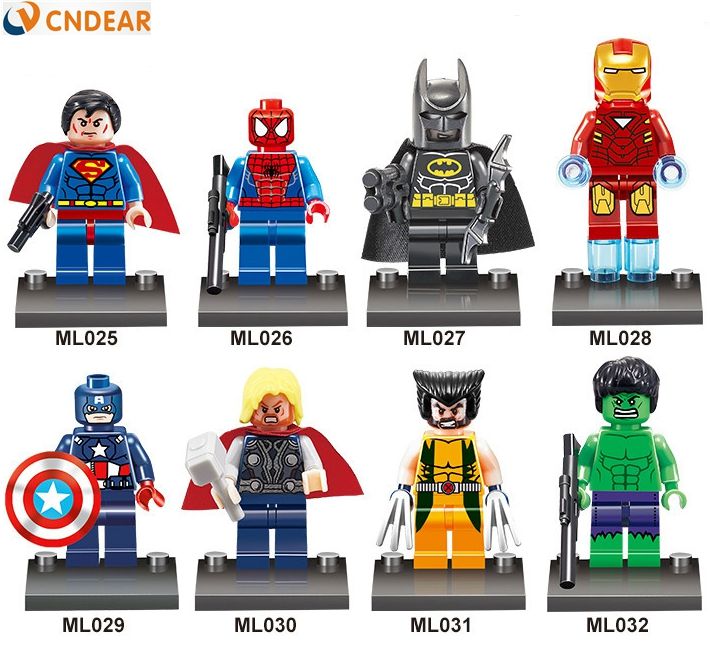 Minifig Block Super Heroes Plastic Mini Building Blocks Figura Juguetes Para Niños - roblox toyscon