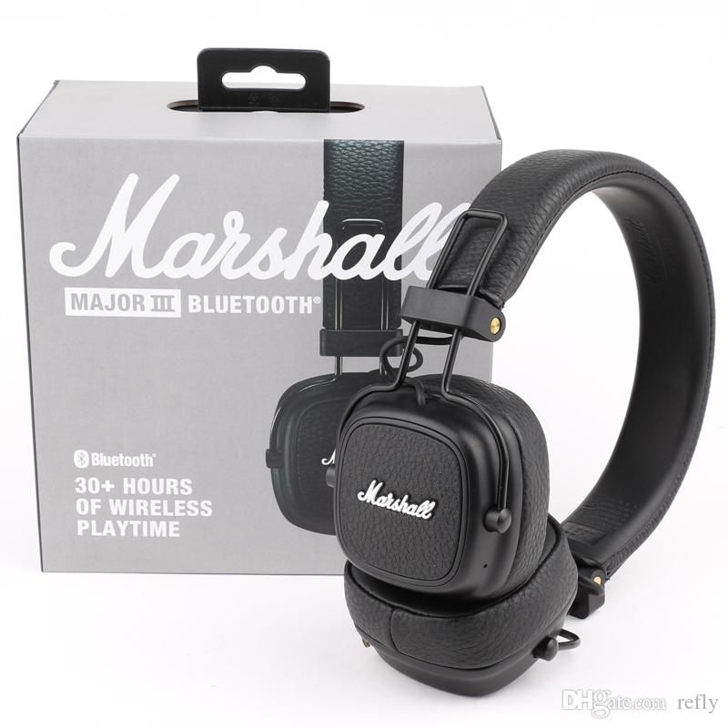 Marshall Major III 3.0 2.0 Bluetooth Wireless Headphones Deep Bass Noise Isolating Headset 
