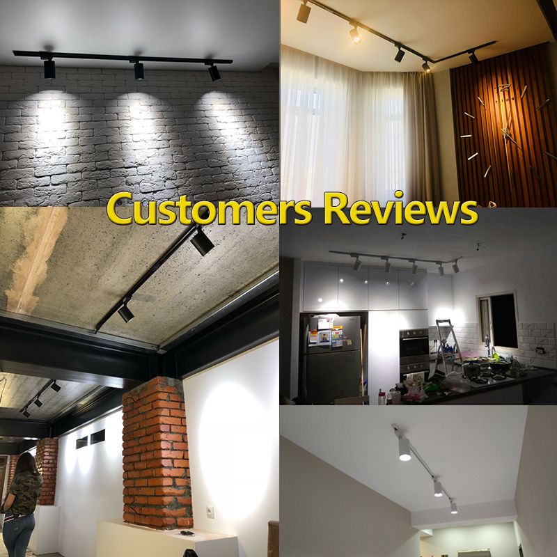 compre luz de riel led 12w 20w 30w cob luces de lampara de riel focos de riel luminaria de seguimiento leds luces de reflectores para tienda de ropa a