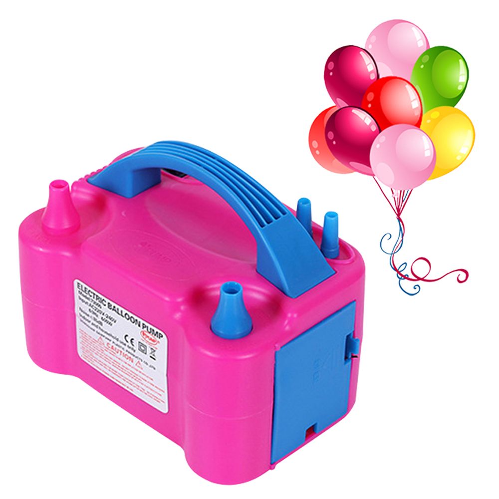 2021 Balloon Pump Air Blower Double Hole Portable Electric Balloon Inflator Pump Eu/US Plug