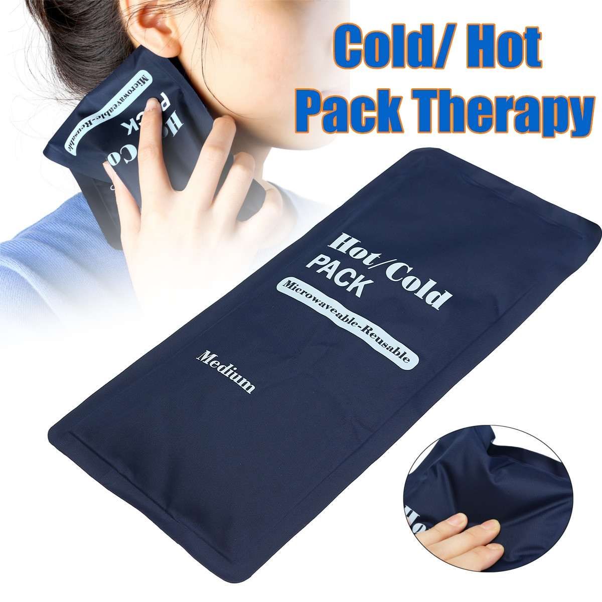 2021 Soft Reusable Hot Cold Therapy Pack Gel Pad Ice Cooling Heating