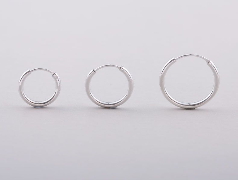 2020 925 Sterling Silver Mens Earrings Hoop Earrings Luxury Designer