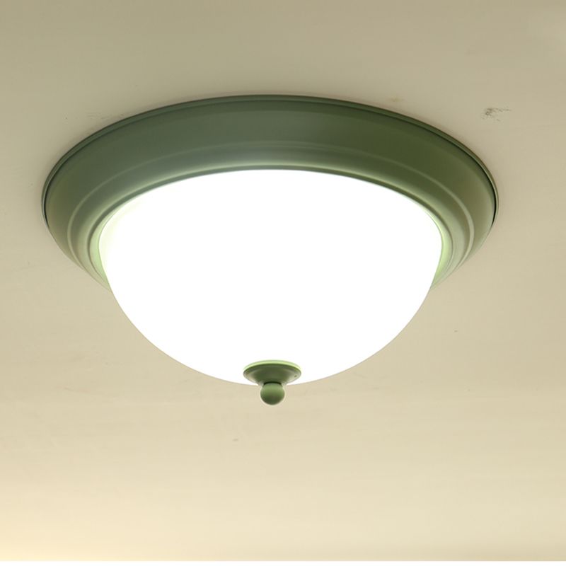 Modern Led Ceiling Lamp Mini Green Glass Ceiling Light For Balcony