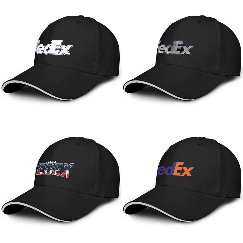 FedEx Federal Express Gray Logo Fashion Man Baseball Sandwich Hat