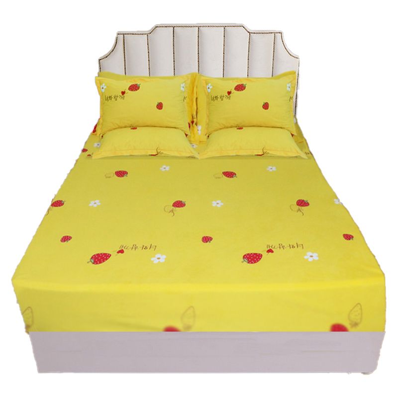 2021 Flannel Fitted Sheet With Pillowcase Microfiber Fabric Bedding Coverlet Twin Extra Long