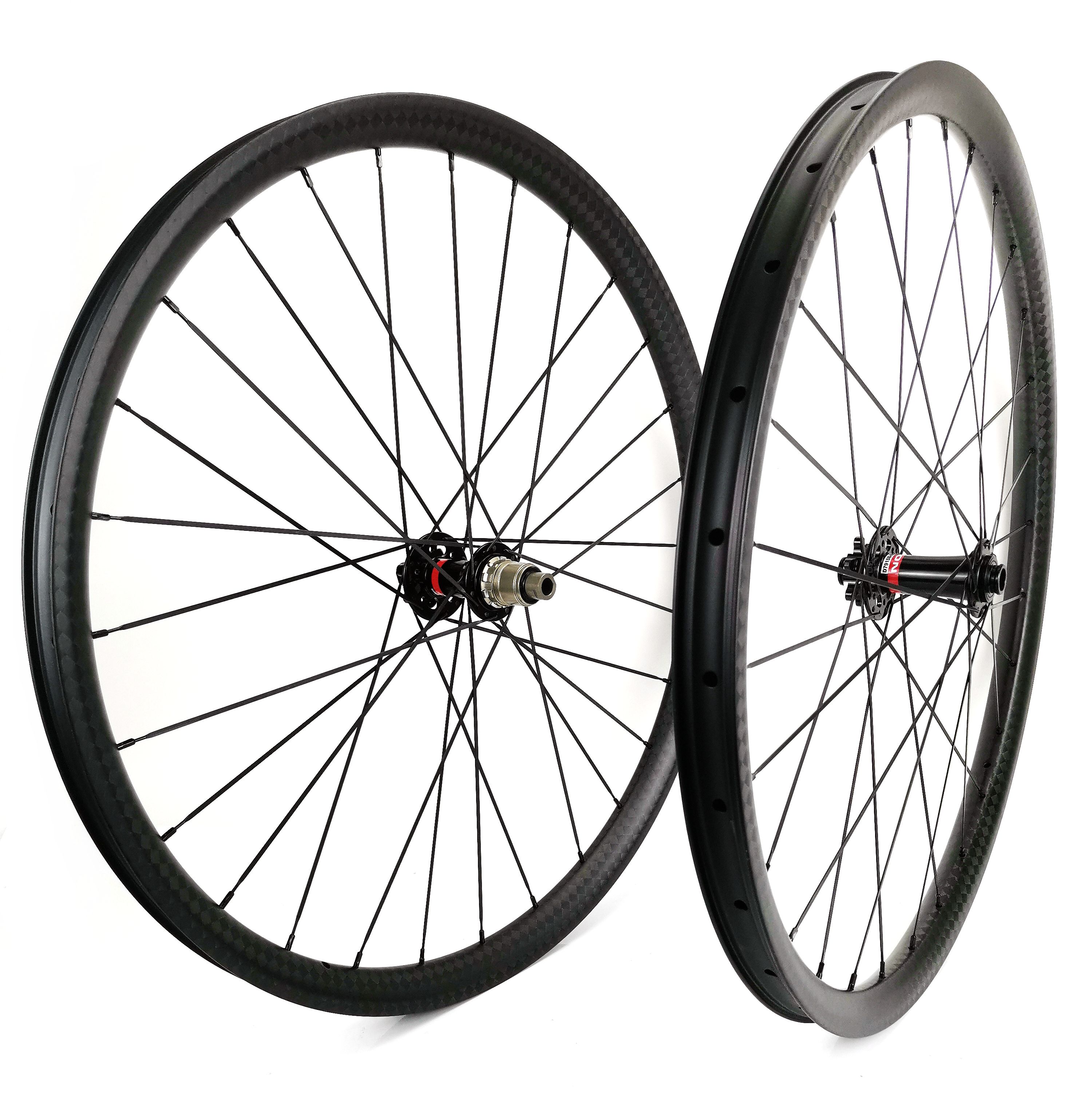 Super Light 29er Mountain Bikes Carbon Wheels 35mm Width 25mm Depth
