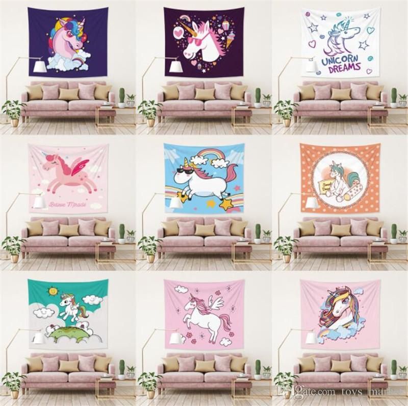 2018 Living Room Tapestry Beach Blanket Microfiber Print Fringed 2018 Living Room Tapestry Beach Blanket Microfiber Print Fringed Round Unicorn Towel 150cm Hippie Yoga Mat Personalization Electric