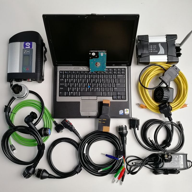 factory price 2in1 used laptop computer d630 car diagnosis tool mb computer diagnostic tools