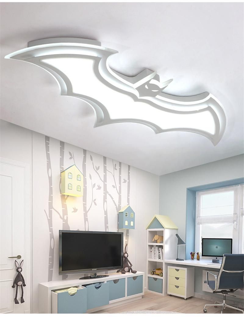 Batman Led Ceiling Lights For Kids Room Bedroom Balcony Home Dec Ac85 265v Acrylic Modern Lamp Childroom