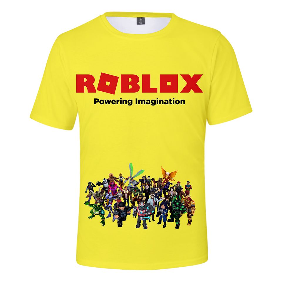 3d Roblox Cool Short Sleeve T Shirt Fashion Summer Kpop O Neck 2019 New Style Summer Soft Casual Soft Round Collar T Shirt - 