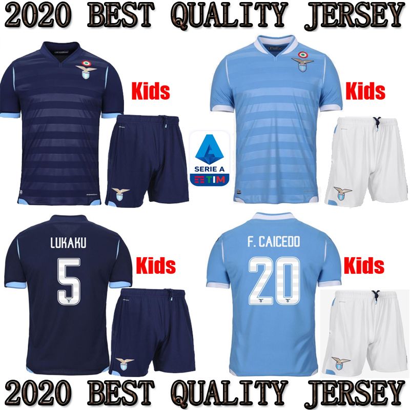 2019 TOP 2019 2020 Lazio Kids Kit Soccer Jersey 19 20 LUIS ...