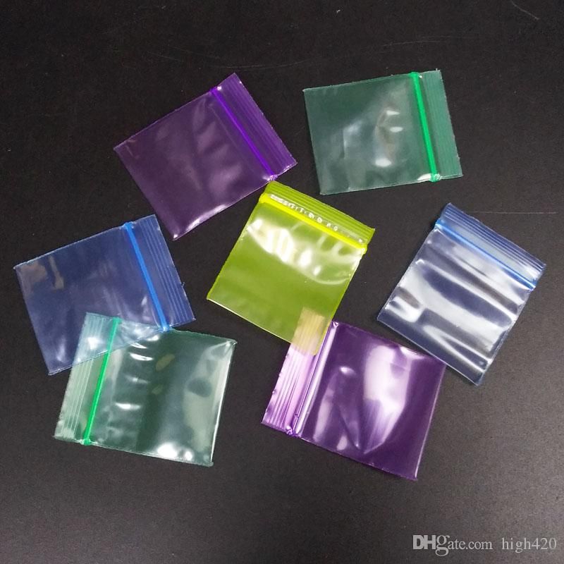 Compre Mini Zip Lock Baggies Bolsas De Embalaje De Plástico Bolsa De