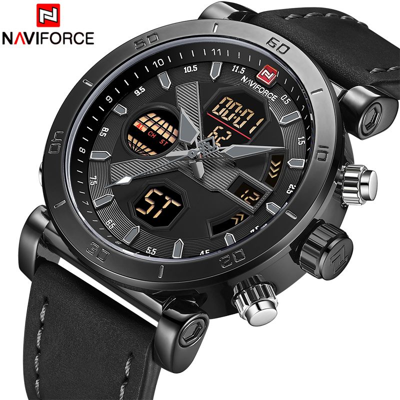julius army led shock resistant military quartz watch