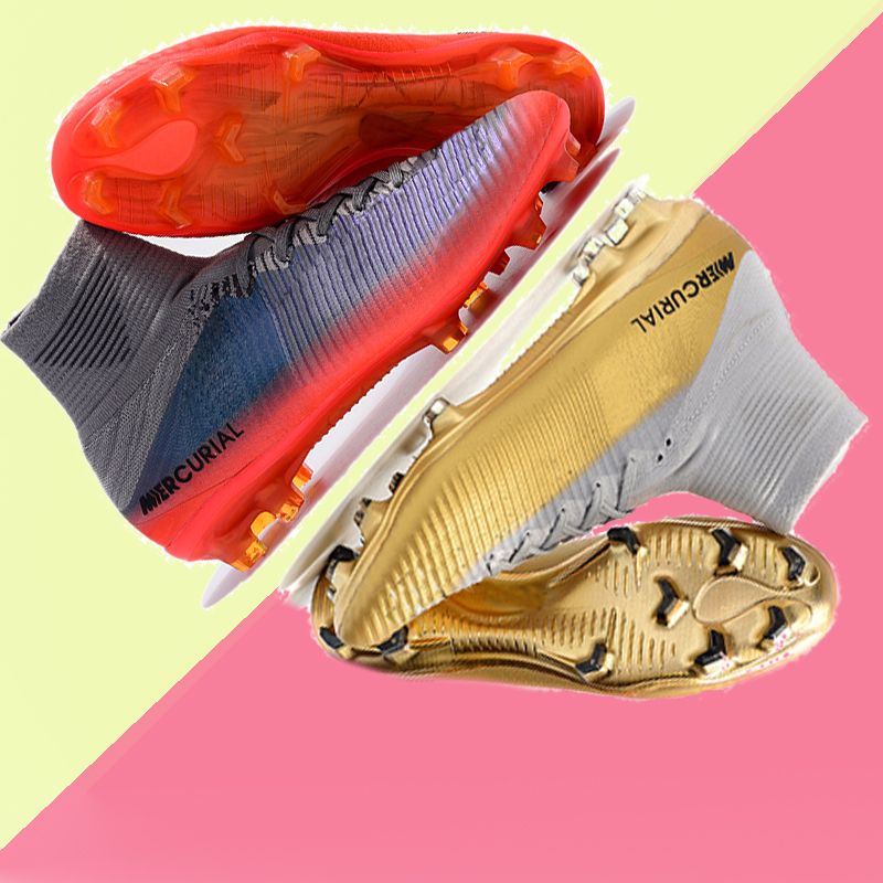 2019 nuove scarpe da calcio bianche FG V per bambini Scarpe da