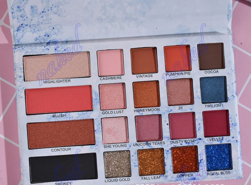 Oem No Logo Eyeshadow Makeup Palette Mix Color Matte Shimmer Gliter