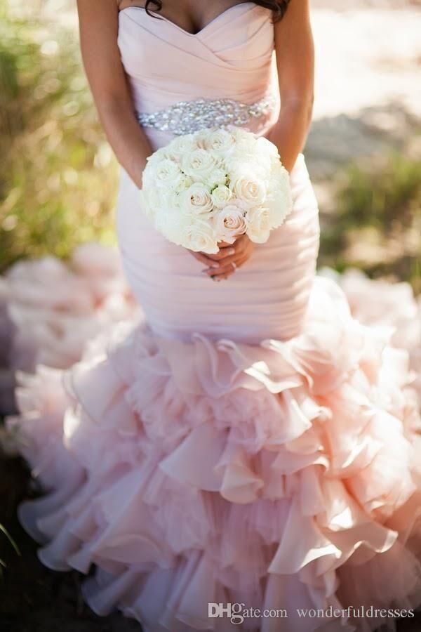 Princess Bride Dresses with Light Pink