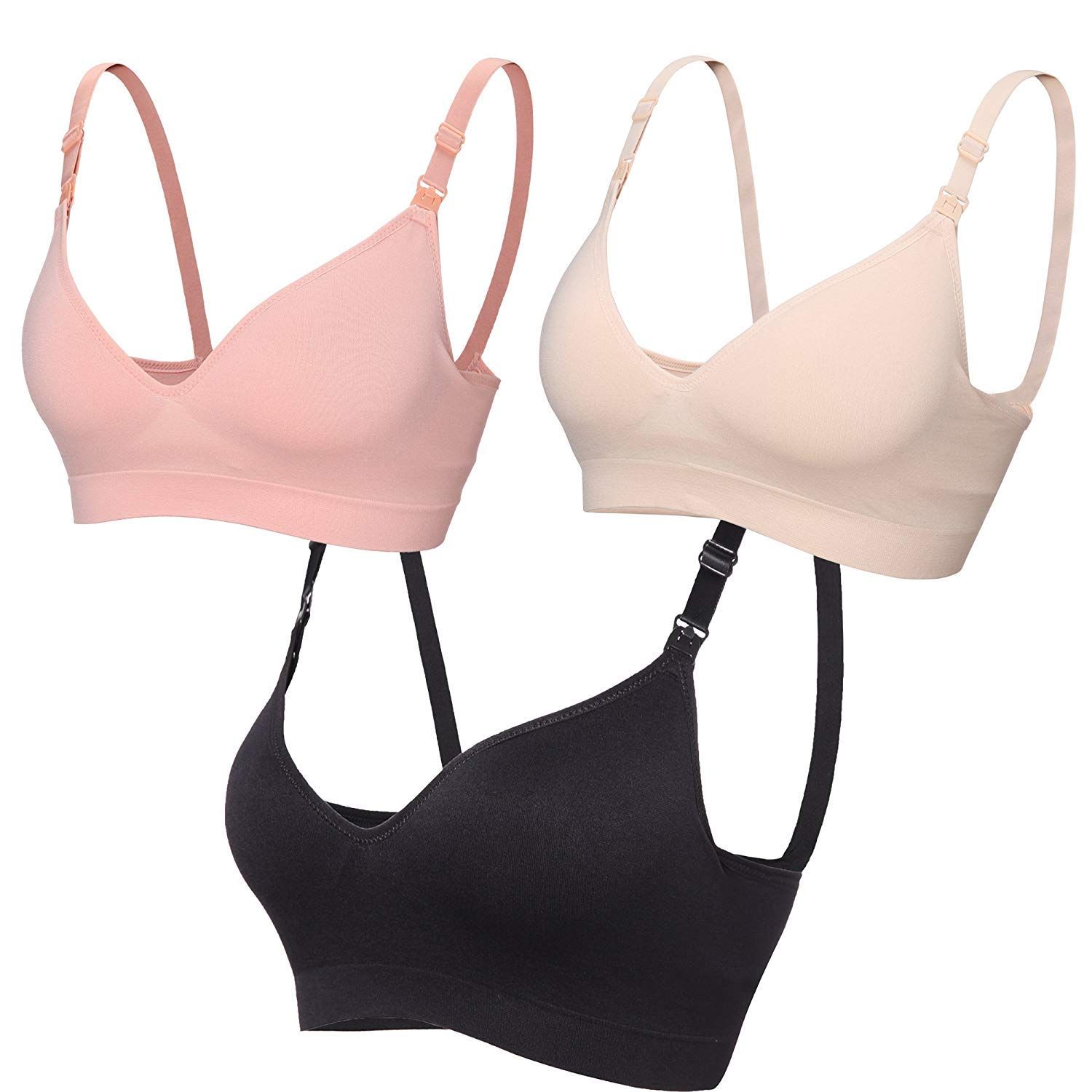 2020 /Pack Women'S Seamless Nursing Maternity Bra Push Up Comfort
