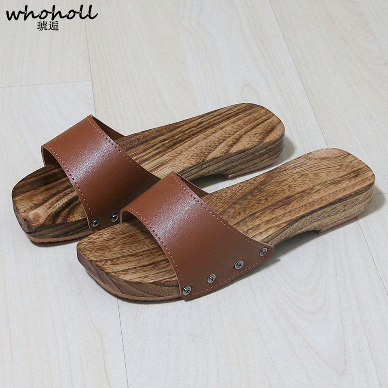 Whoholl Geta Summers Women Sandals Japanese Wooden Whoholl Geta Summers Women Sandals Japanese Wooden Clogs Slippers Platform Fl Rubber Antiskid Slides Espadrilles Birkenstock From