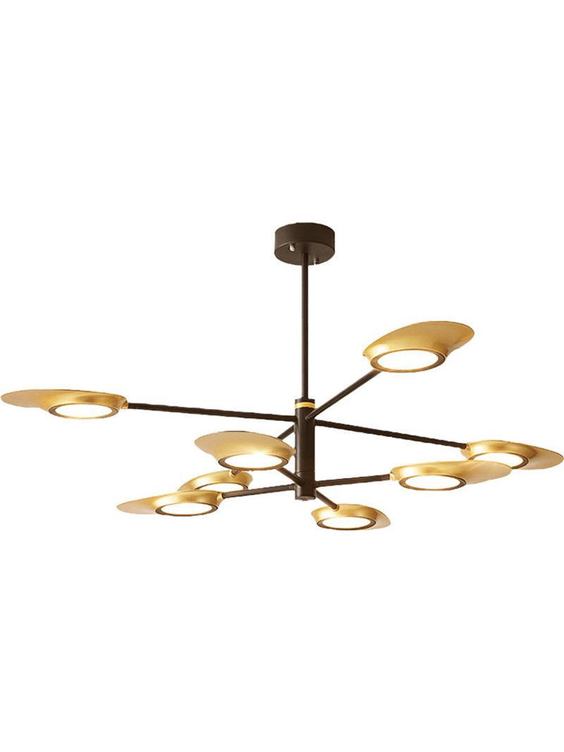 Moderne Gold Metall Kronleuchter Weiß Suspension Led Lampe 68 Köpfe Salon Cafe Restaurant Innenbeleuchtung G938