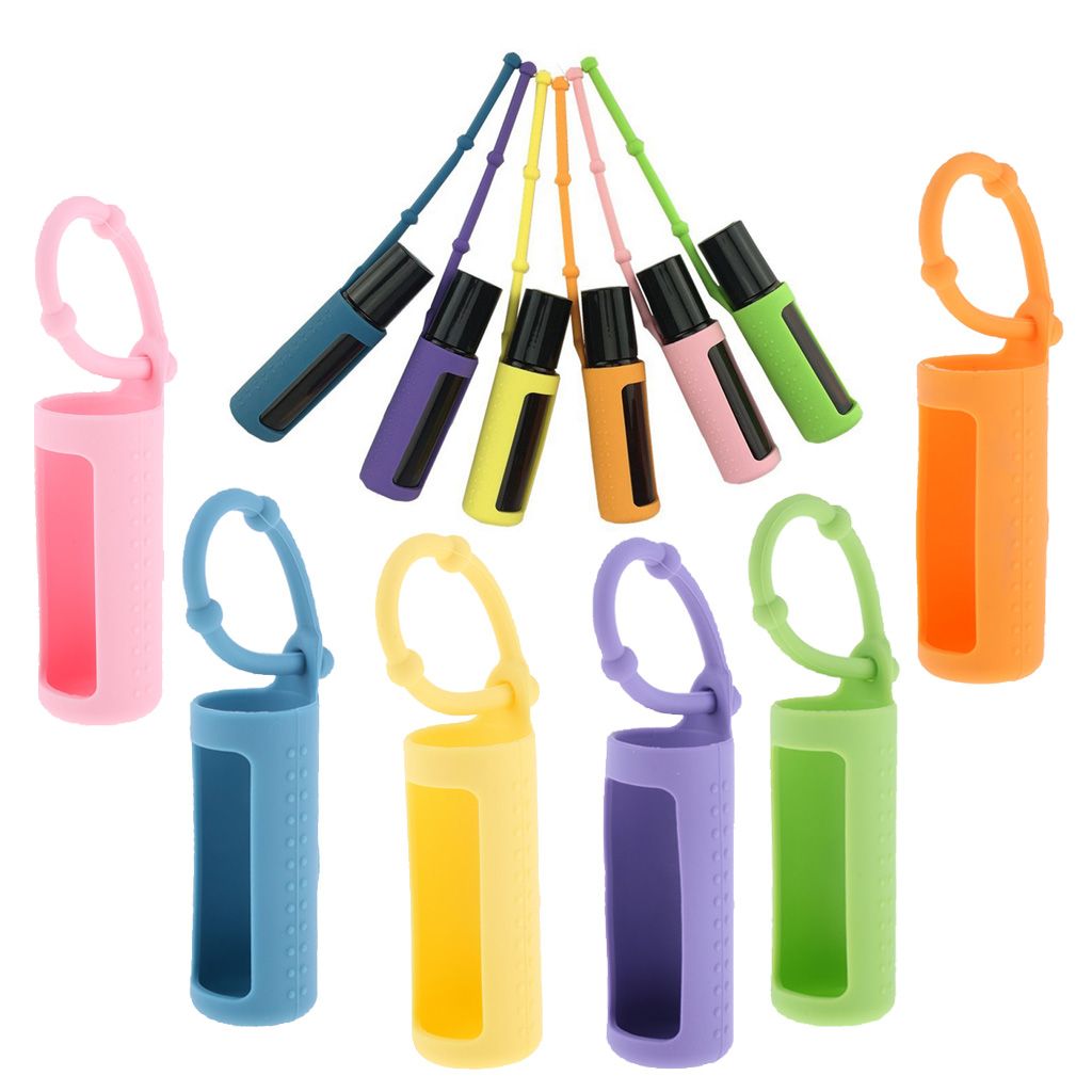Silicone Roller Bottle Holder Sleeve 10ml Essential Oil Bottle