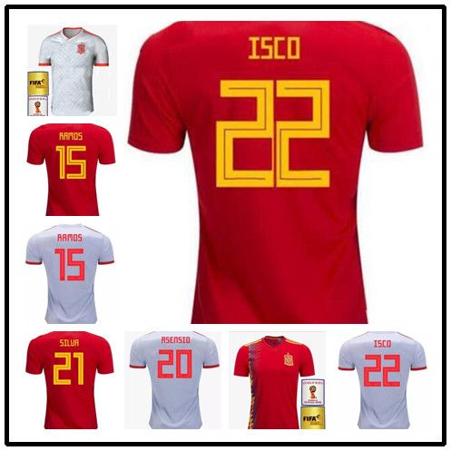 2019 Nacional Visitante Isco Inicio Pique De 2018 Costa España Fútbol Rojas Asensio Diego Camisetas Copa A Selección Mundial iniesta jVpSzLqUMG
