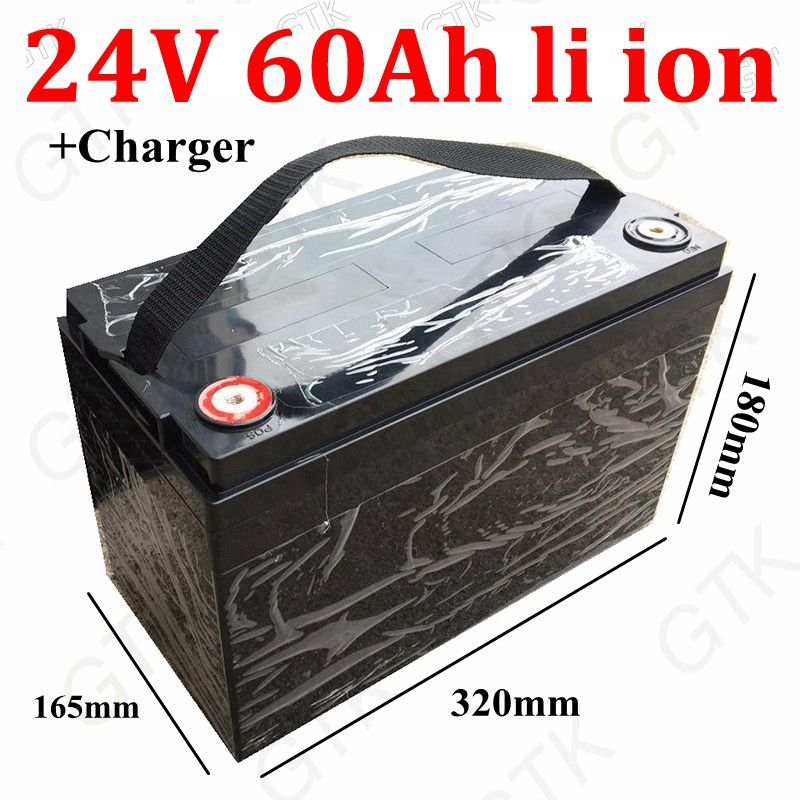 24V 60AH Lithium Ion Battery BMS 7s Li Ion Bateria 18650 ...