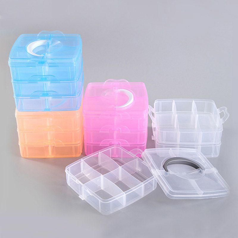 Large Storage Container Adjustable Compartments For Thread Storing Sewing Embroidery Accessories Bobbins