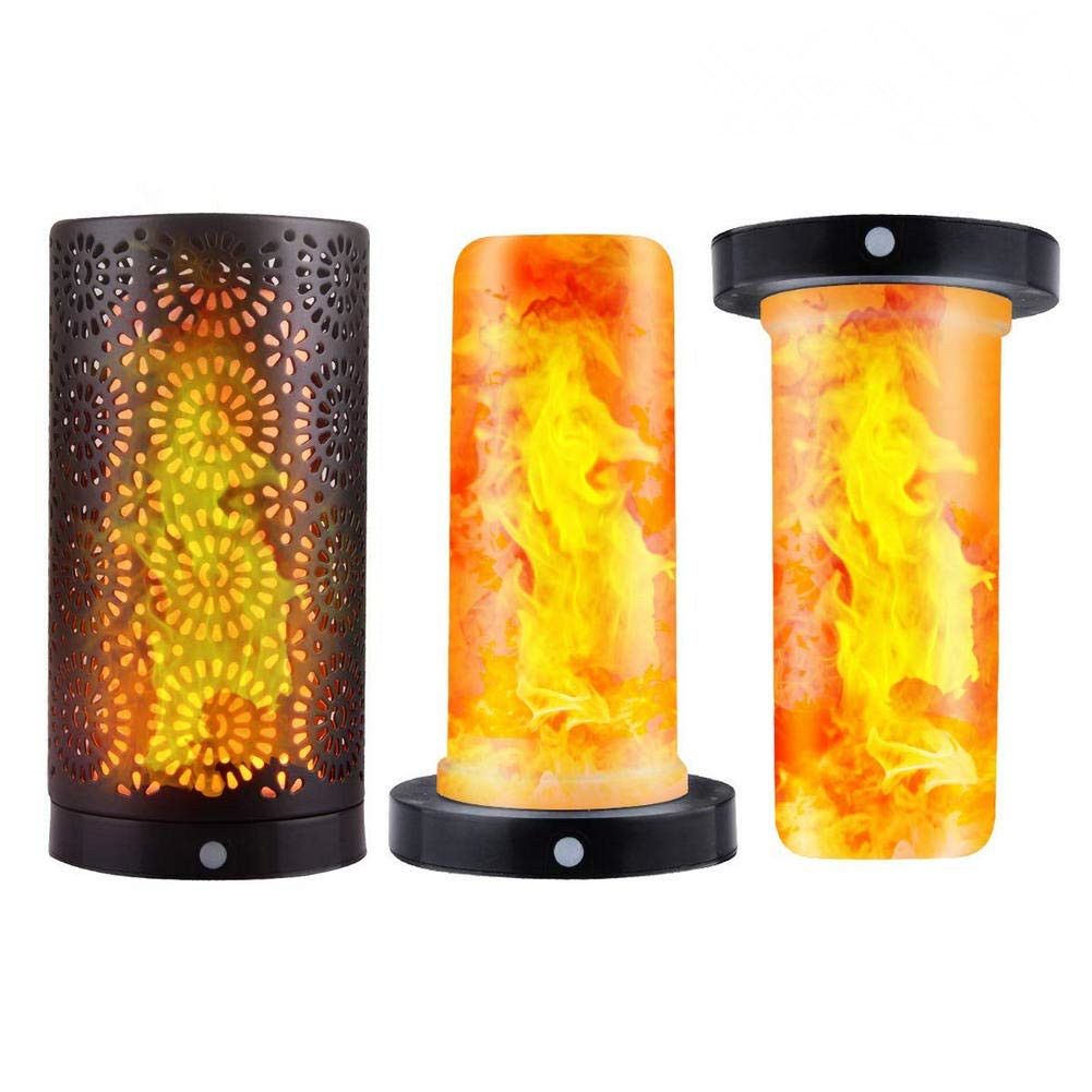 Led Flame Effect Light Usb Rechargeable Table Lamp With Magnegic Led Flame Effect Light Usb Rechargeable Table Lamp With Magnegic Base 96 Bulbs Waterproof Flicker Lights For Party Indoor Outdoor