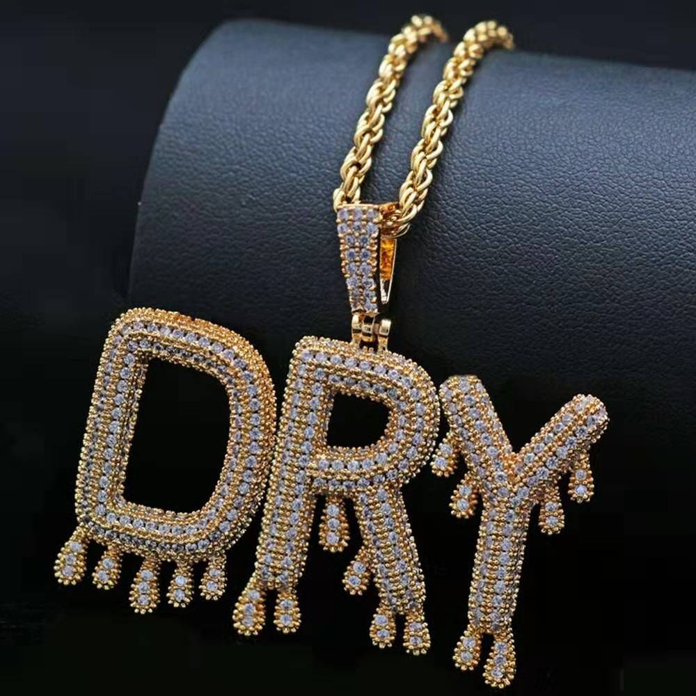 Wholesale 26 Letters Custom Name Necklace For Men Women Luxury