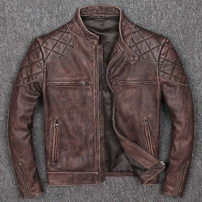 2019 New Style Warm Mens Clothes Vintage Motor Biker Leather 2019 New Style Warm Mens Clothes Vintage Motor Biker Leather Jackets Man Cool Black Genuine Jacket Homme Slim From Bidalina 507 57 Dhgate Com