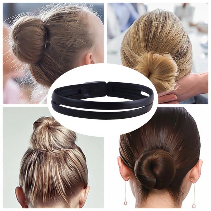 Women S Hair Accessories Black Hair Styling Donut Bun Clip Tool