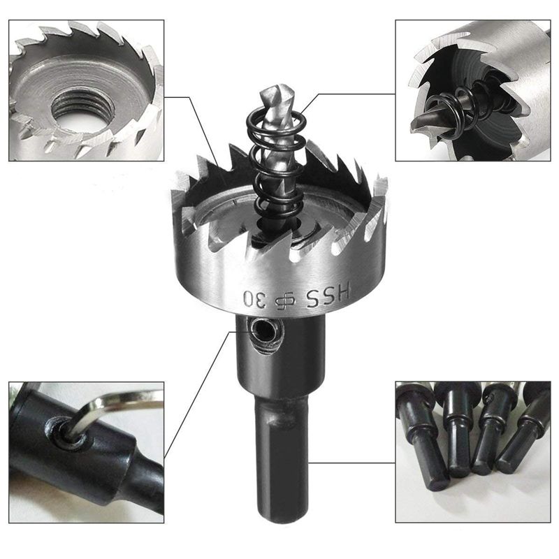 2021 Drill Bit Hole Saw Set High Speed Steel Tip Hole Saw Tooth Cutter