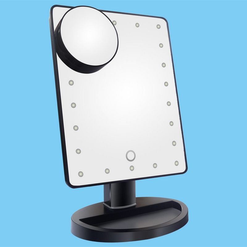 Led Makeup Mirror With Light Adjustable 180 Degree Rotation Home Decorative Vanity Magnifying