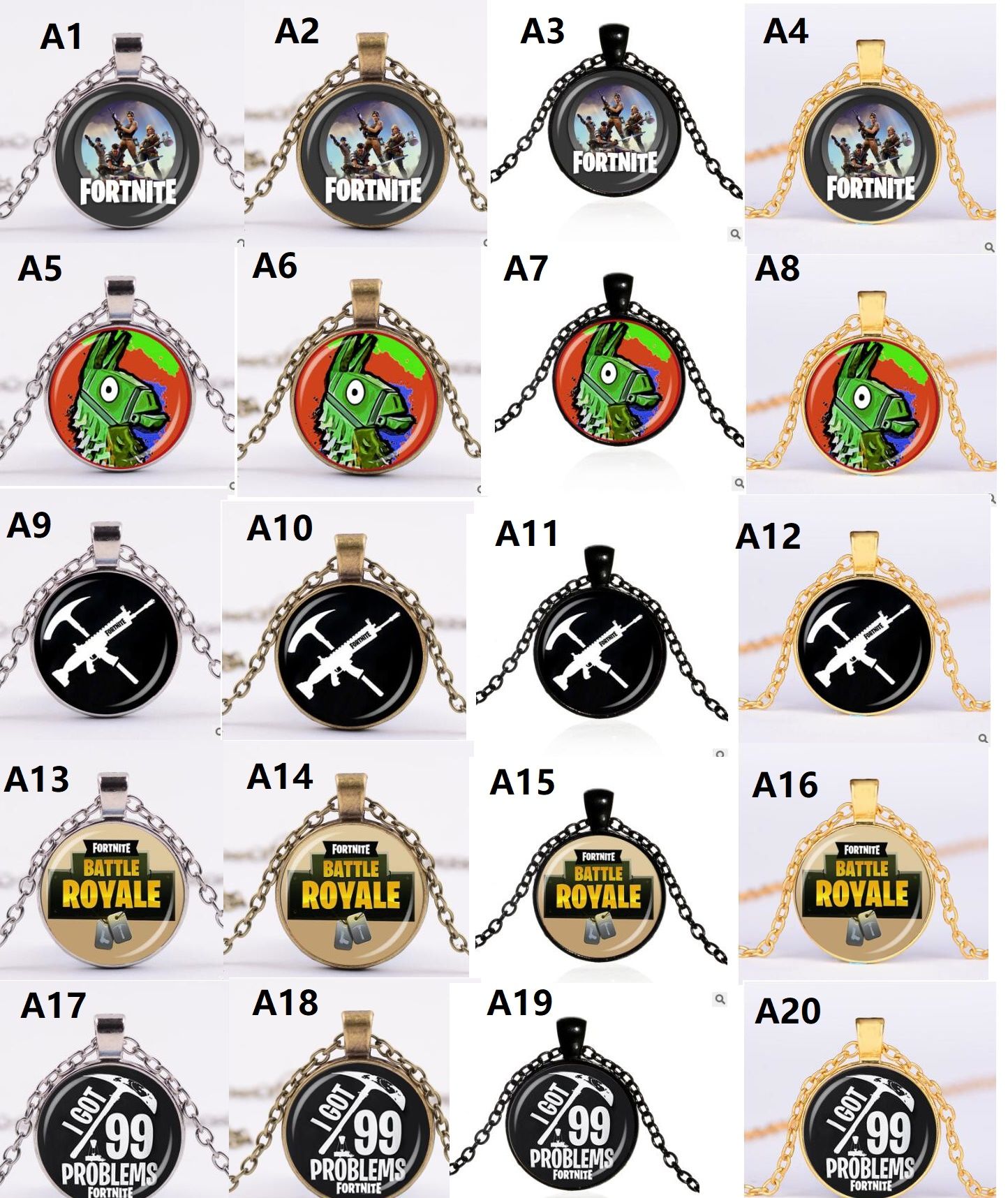Fortnite Pendant Necklace Hot Fps Game Logo Glass Cabochon Dome - cheap ktv bar game dice best children water games