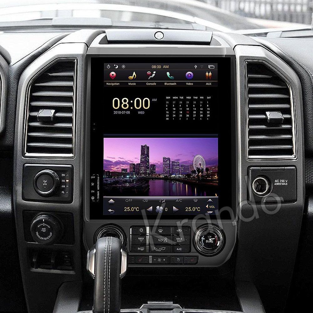 Krando Android 7.1 12.1 Tesla Style Vertical Screen For Ford F150 F 150
