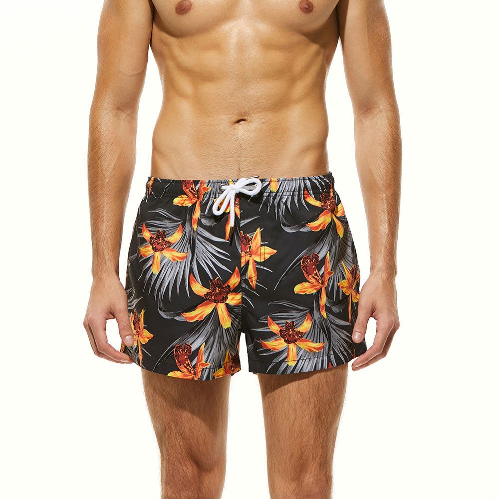 2 Panel Mens Shorts Elasticated Waist Summer Beach Surf Board Swim Swimming Hols