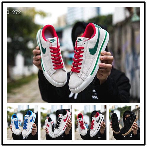 nike blazer low mujer plata
