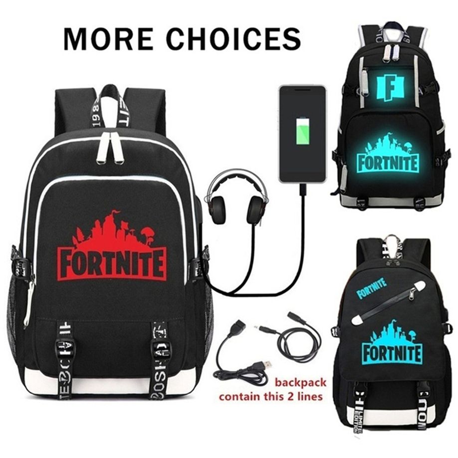 Fortnite Backpack 3d Printing Luminous School Bags Fortnight Childrens Bags Fortnite Kids Bags Girls Shoulders Bag Boys Book Bag F02 - 