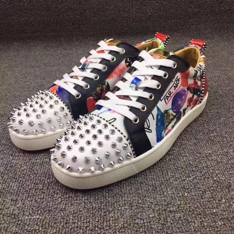 Mens Designer Shoes Designer Sneakers Low Cut Spikes Flats Shoes Red Bottom For Men And Women  Mens Designer Shoes Designer Sneakers Low Cut Spikes Flats Shoes Red Bottom For Men And Women