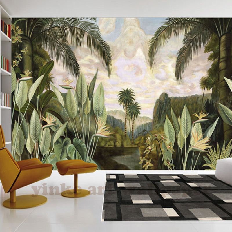 مخصصة 3d جدارية ورق الحائط التلفزيون خلفية أريكة أوروبا خمر اليد