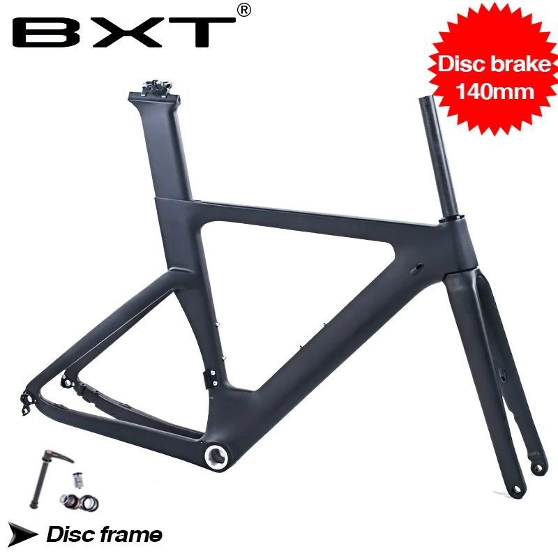 BXT New Carbon Road Bike Frame Disc Brakes Di2 Mechanical Carbon Fibre