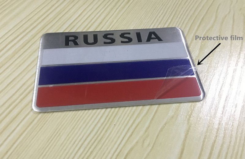3D Aluminum Alloy Various Flag Metal Emblem Sticker Decal Car(3.15/"x 2/")