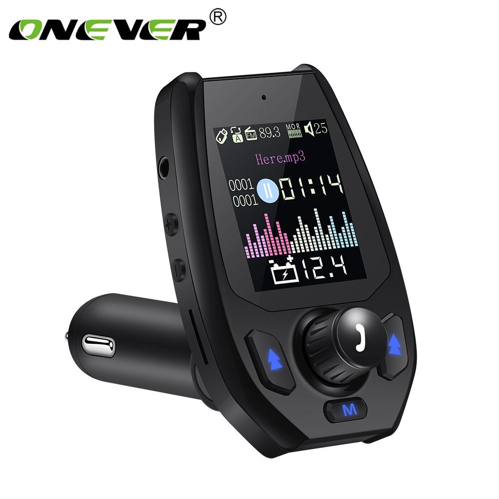 2019 Onever Bluetooth Fm Transmitter With 1 8 Inch Color Screen
