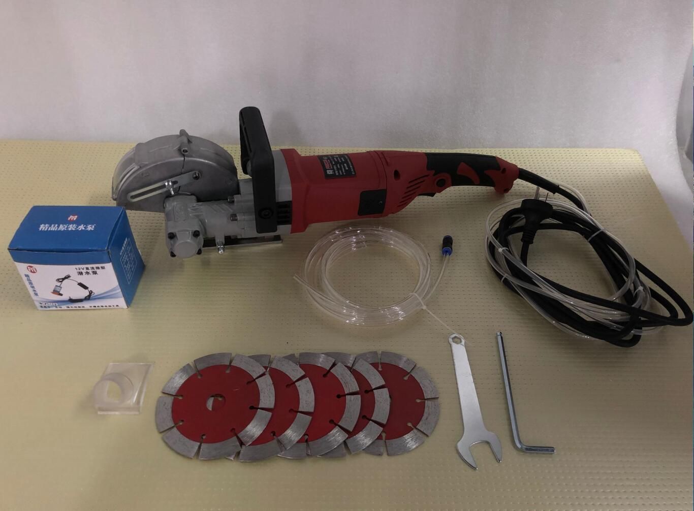 Miumaeov Electric Concrete Saw 14" 3000W Electric Corded Circular Concrete Saw Speed 3800rpm Maximum Depth Of Cut 5 31in - View #9