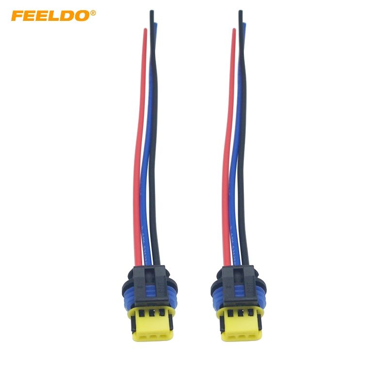 2019 FEELDO Car HID Xenon Bulb Ballast Plug Cable D1 D3 HID Cord