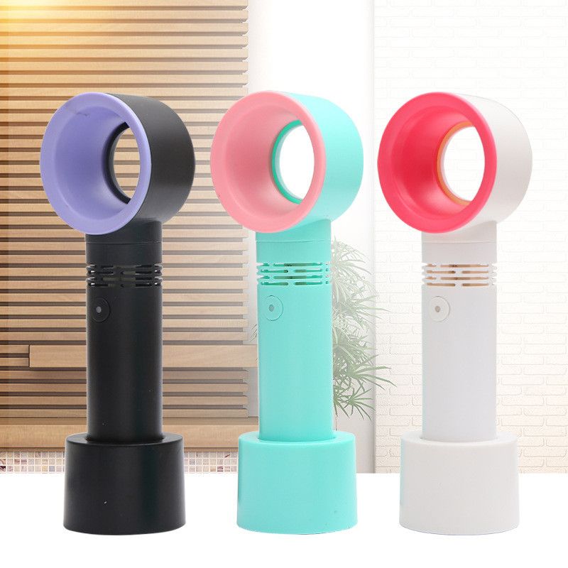 2019 Zero9 USB Bladeless Fan Rechargeable Portable Handheld Mini Cooler No Leaf Handy Fan With 3